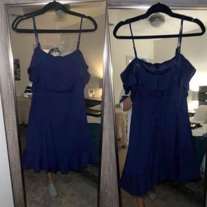 Dark Blue Mini Dress